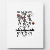 Halloween Tis The Season To Spooky Dancing Skeleto Fotoplaat (Voorkant)