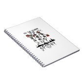 Halloween Tis The Season To Spooky Dancing Skeleto Notitieboek (Rechterzijde)