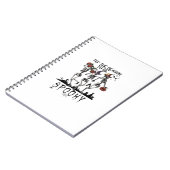 Halloween Tis The Season To Spooky Dancing Skeleto Notitieboek (Linkerzijde)