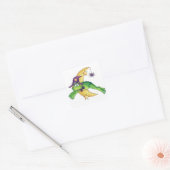 Halloween Toad Vierkante Sticker (Envelop)