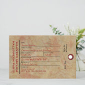 Halloween Toe Label Haunted Asylum Party Briefpapier (Staand voorkant)