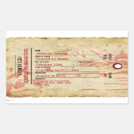 Halloween Toe Label Haunted Sanitarium Party