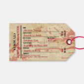 Halloween Toe Label Haunted Sanitarium Party Cadeaulabel (Voorkant (Horizontaal))