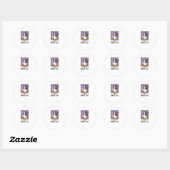 Halloween Toeter of Behandel Heks Gans Ronde Sticker (Vel)