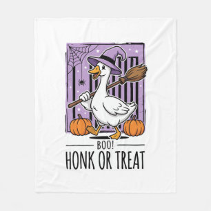Halloween Toeter of Behandeling Heks Gans Fleece Deken
