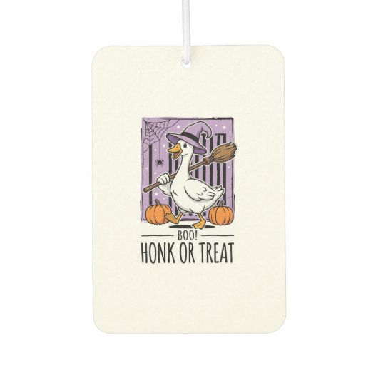 Halloween Toeter of Behandeling Heks Gans Luchtverfrisser (Voorkant)