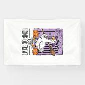 Halloween Toeter of Behandeling Heks Gans Spandoek (Horizontaal)