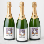 Halloween Toeter of Behandeling Heks Gans Sparkling Wijnetiket (Flessen)