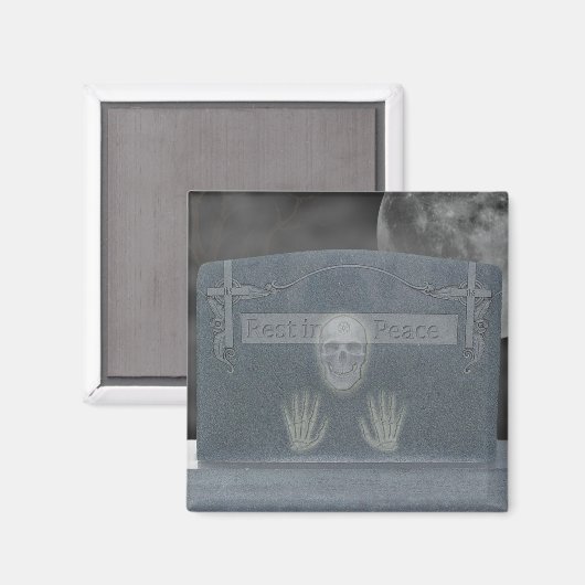 Halloween Tomb Stone Magnet (Voorkant / Achterkant)