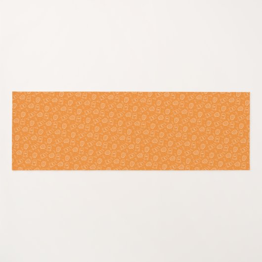 Halloween Tombstone Ditzy Pattern | Yoga Mat (Voorkant (horizontaal))