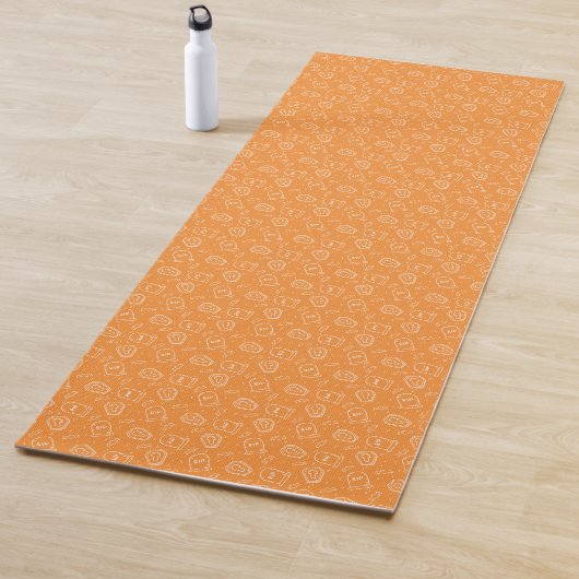 Halloween Tombstone Ditzy Pattern | Yoga Mat (In situ)