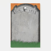 Halloween Tombstone Grave Skull Crossbones Post-it® Notes (Voorkant)