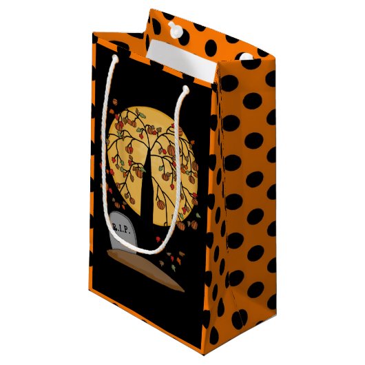 Halloween Tombstone Holiday, kleine cadeautas (Voorkant Gekanteld)