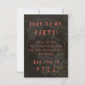 Halloween Tonic CHANGE COLOR - Invitaties / RSVP Kaart (Achterkant)