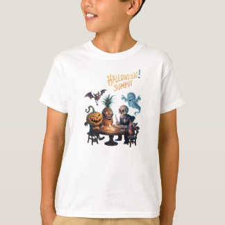 Halloween top door Skeleton, vleermuizen, pompoen,