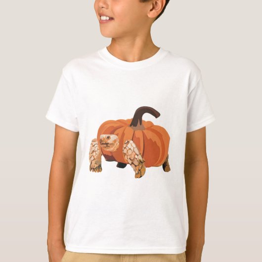 Halloween Tortoise Pumpkin T-shirt (Voorkant)