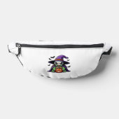 Halloween Tortoise Turtle Witch Hat Costume Spooky Heuptasje (Liggend)