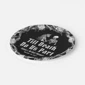 Halloween Tot de Dood Ons Scheidt Bruidsfeest Papieren Bordje (Gekanteld)