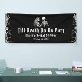 Halloween Tot de Dood Ons Scheidt Bruidsfeest Spandoek (Beurs)