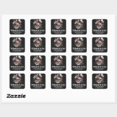 Halloween Tot de Dood Ons Scheidt Bruidsfeest Vierkante Sticker (Vel)