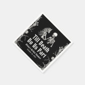 Halloween Tot de Dood Ons Scheidt Bruidsfeestje Servet (Hoek)