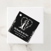 Halloween Tot de Dood Ons Scheidt Bruidsmeisjesfee Bedankjes Labels (In situ)