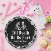 Halloween Tot de Dood Ons Scheidt Bruidsmeisjesfee Papieren Bordje (Feest)