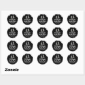 Halloween Tot de dood ons scheidt Bruidsmeisjesfee Ronde Sticker (Vel)