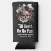 Halloween Tot de Dood Ons Scheidt Bruidsmeisjesfee Seltzer Blikjeskoeler (Achterkant)