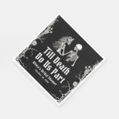 Halloween Tot de Dood Ons Scheidt Bruidsmeisjesfee Servet (Hoek)