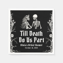 Halloween Tot de Dood Ons Scheidt Bruidsuitnodigin