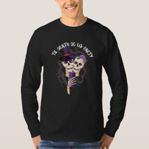 Halloween Tot de Dood Ons Scheidt Selfie Bachelore T-shirt