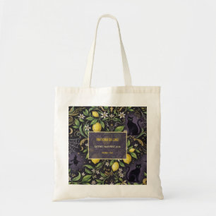 Halloween Tote Bag Gotische Botanische Citroen