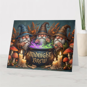 Halloween Tovenaar Kabouters Middernacht Brouw Ket Kaart
