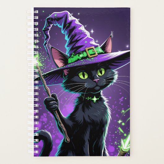 Halloween tovenaar kat planner (Voorkant)