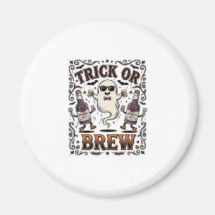 Halloween Toverdrank Truc of Brouwsel Vintage Gegr Magneet