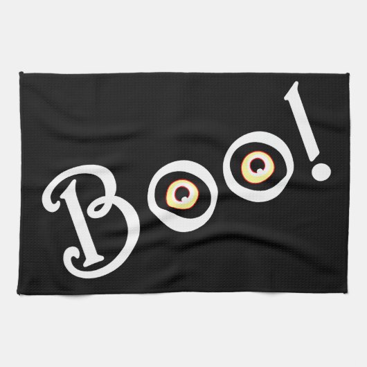 Halloween Towel Spooky BOO Halloween Tea Towels Theedoek (Horizontaal)