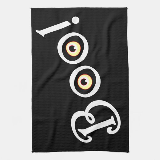 Halloween Towel Spooky BOO Halloween Tea Towels Theedoek (Verticaal)