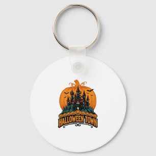 Halloween Town Antieke Geheime Kasteel Pompoen Des Sleutelhanger