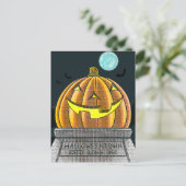 Halloween Town Briefkaart (Staand voorkant)