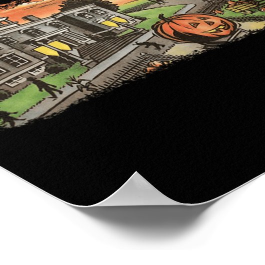 Halloween Town EST 1998 Halloween Party Cute Hallo Poster (Hoek)