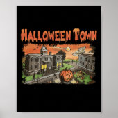 Halloween Town EST 1998 Halloween Party Cute Hallo Poster (Voorkant)