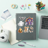 Halloween Town Haunted House Bulldogs Sticker (iPad Cover)