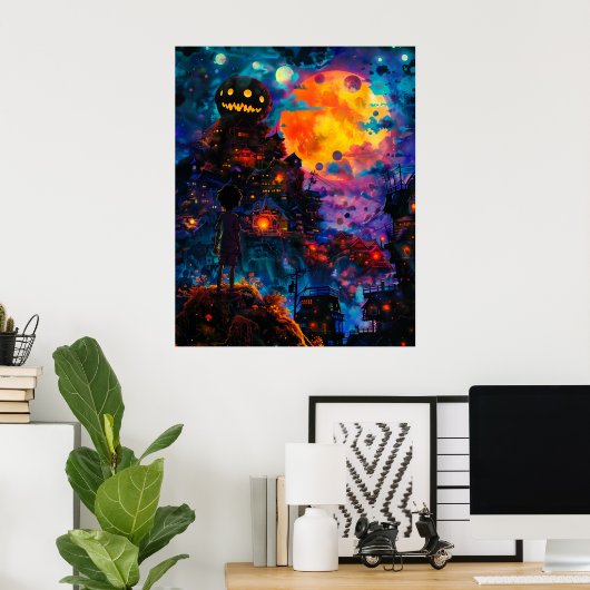 Halloween Town Poster (Thuiskantoor)