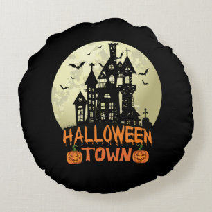 Halloween Town Rond Kussen