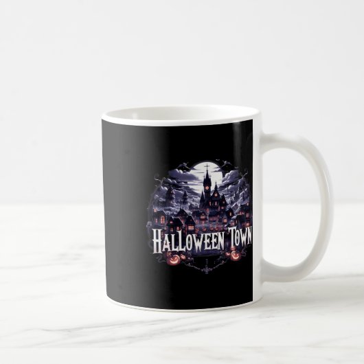 Halloween Town Skeleton Ghost Pumpkin Hall Koffiemok (Rechts)