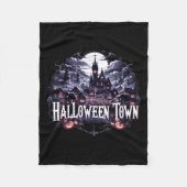 Halloween Town Skeleton Ghost Pumpkin naar Hallowe Fleece Deken (Voorkant)