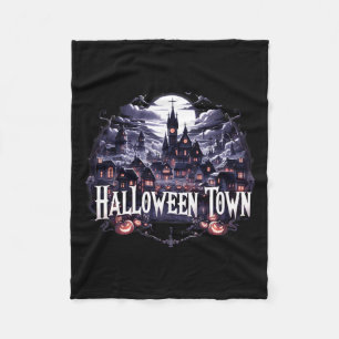 Halloween Town Skeleton Ghost Pumpkin naar Hallowe Fleece Deken
