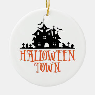 Halloween Town - Spookhuis, Spooky Church Keramisch Ornament
