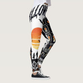 Halloween Town Spooky Scene Leggings (Rechts)